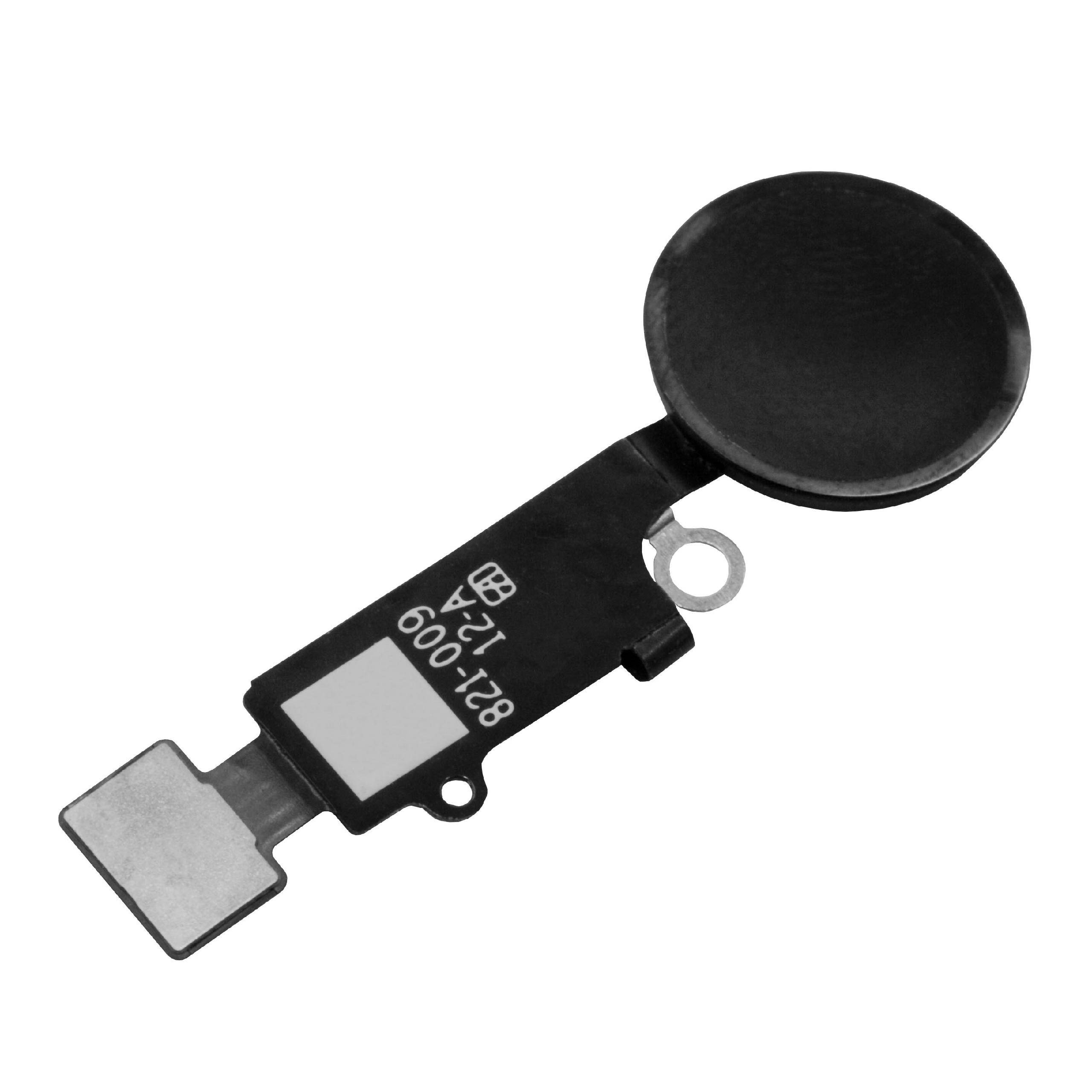 vhbw Home Button Ersatz für Apple 821-00912-A | für Smartphone - Mit Flex-Kabel Schwarz-2
