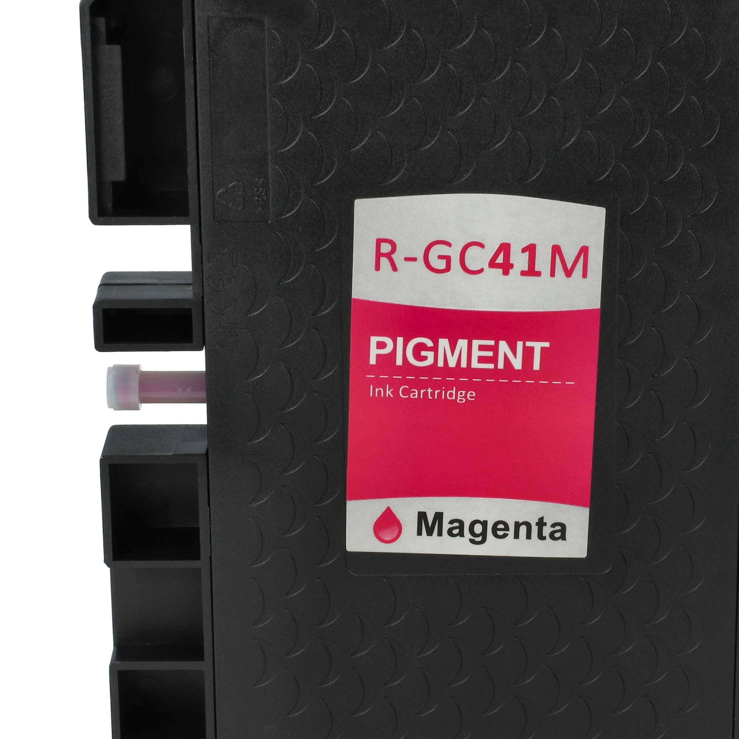 vhbw Tintenpatrone Magenta als Ersatz für Ricoh GC-41M | (kompatibel, 30ml + Chip)-4