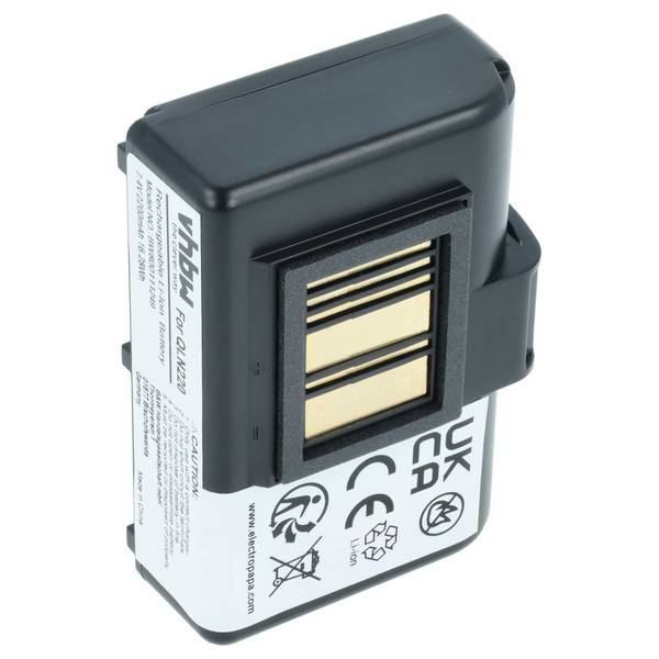 vhbw Akku kompatibel mit Zebra QLn220HC | QLn320HC, QLN220, QLN320 Drucker Kopierer Scanner Etiketten-Drucker (2200 mAh