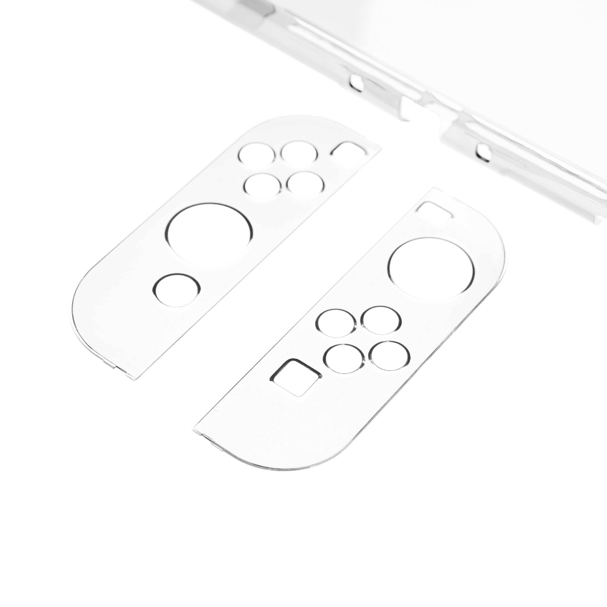 vhbw Hülle Case kompatibel mit Nintendo Switch Spielkonsole | Controller - Polycarbonat, Transparent-0