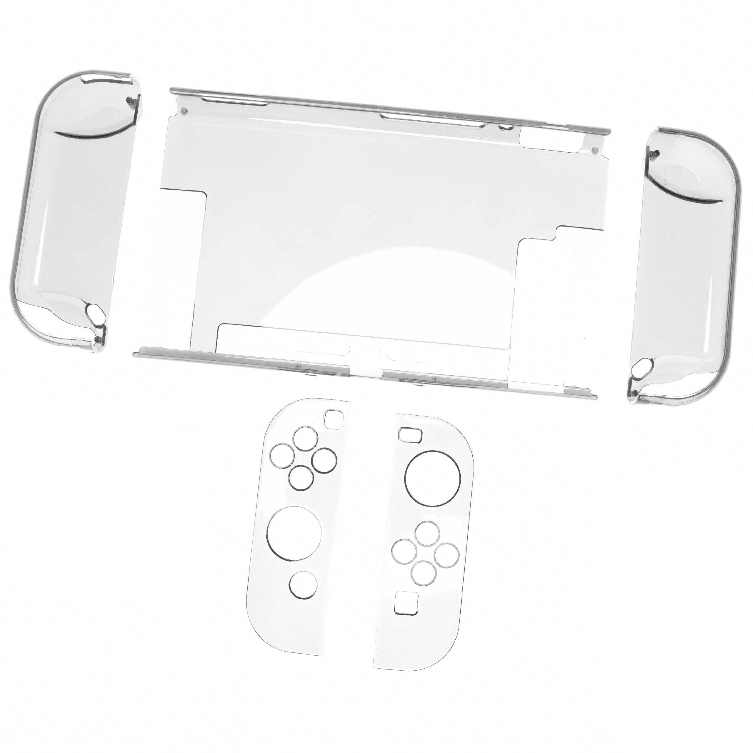 vhbw Hülle Case kompatibel mit Nintendo Switch Spielkonsole | Controller - Polycarbonat, Transparent-1
