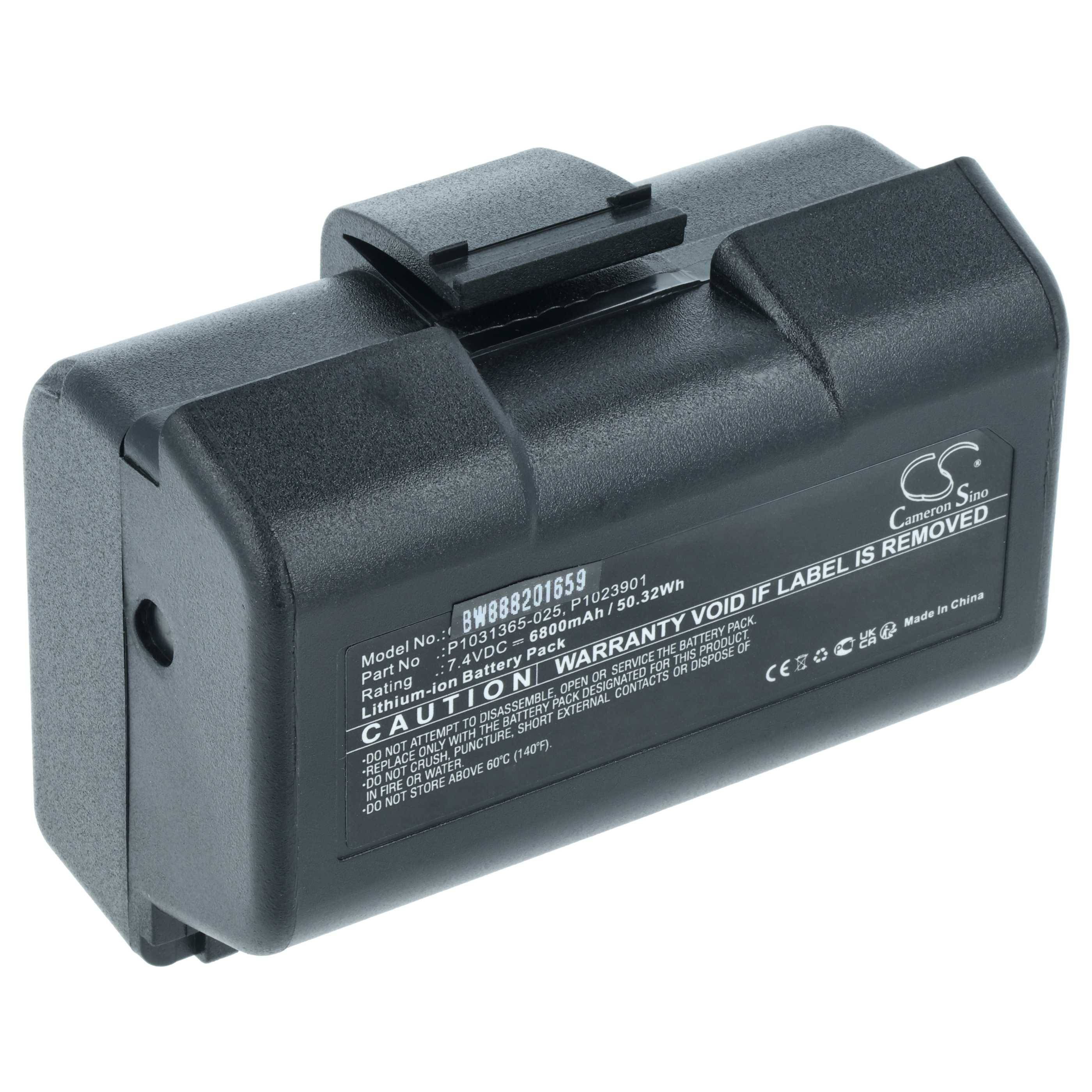 vhbw Akku kompatibel mit Zebra ZR628 | ZR638 Drucker Kopierer Scanner Etiketten-Drucker (6800 mAh, 7,4 V, Li-Ion)-0