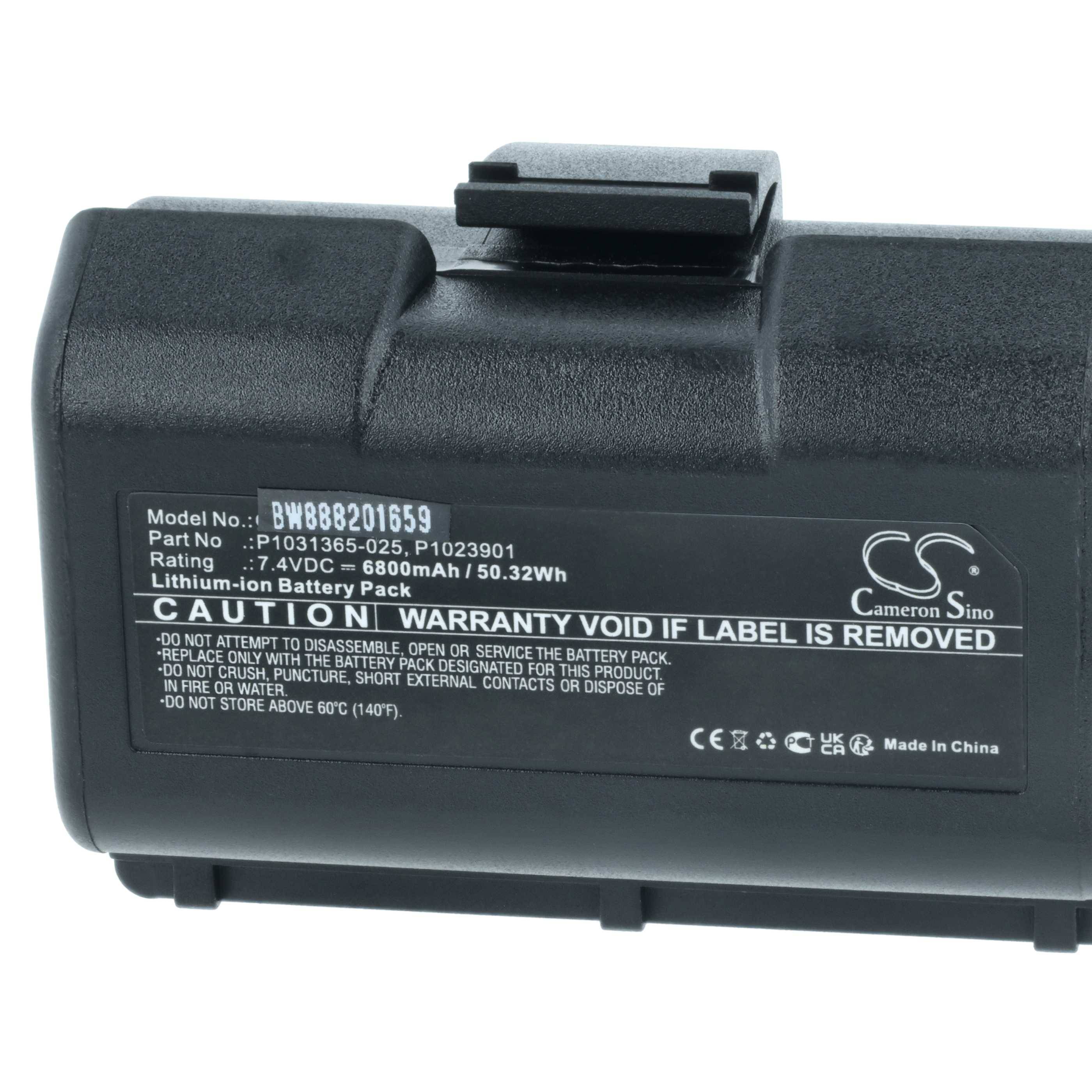 vhbw Akku kompatibel mit Zebra ZR628 | ZR638 Drucker Kopierer Scanner Etiketten-Drucker (6800 mAh, 7,4 V, Li-Ion)-3