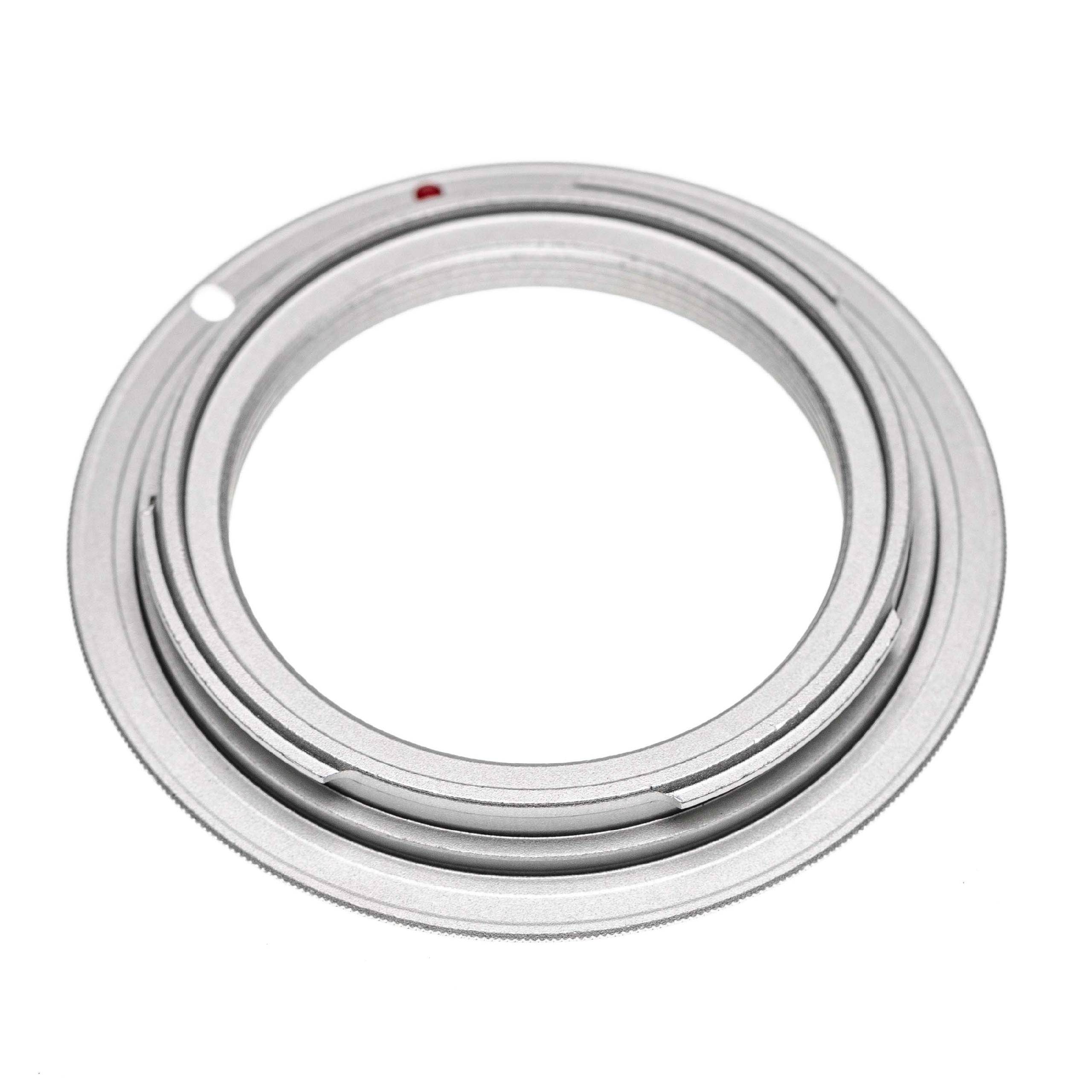 vhbw Adapterring kompatibel mit Canon EOS R | EOS RP - RF Bajonett zu Objektiven mit M42 Gewinde Silber