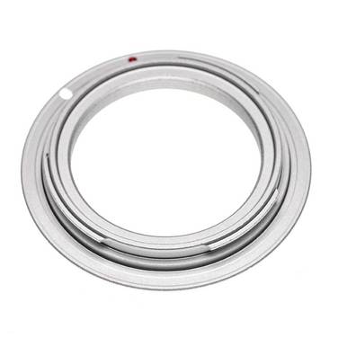 vhbw Adapterring kompatibel mit Canon EOS R | EOS RP - RF Bajonett zu Objektiven mit M42 Gewinde Silber