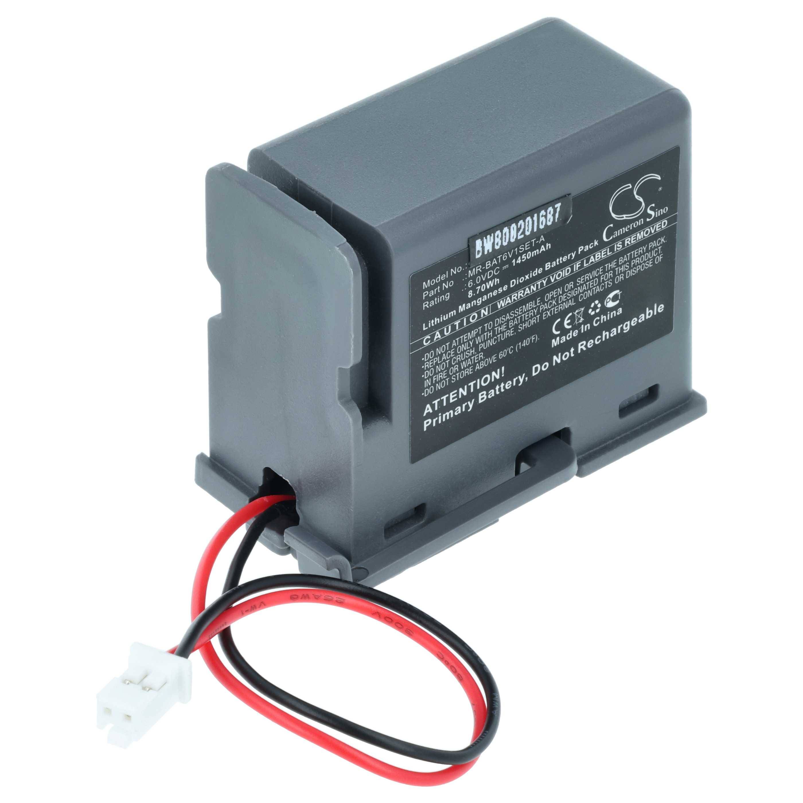 vhbw Batterie kompatibel mit Mitsubishi MR-BAT6V1SET-A | PLC Programmable Logic Controller (1450mAh, 6V, Li-MnO2)-0