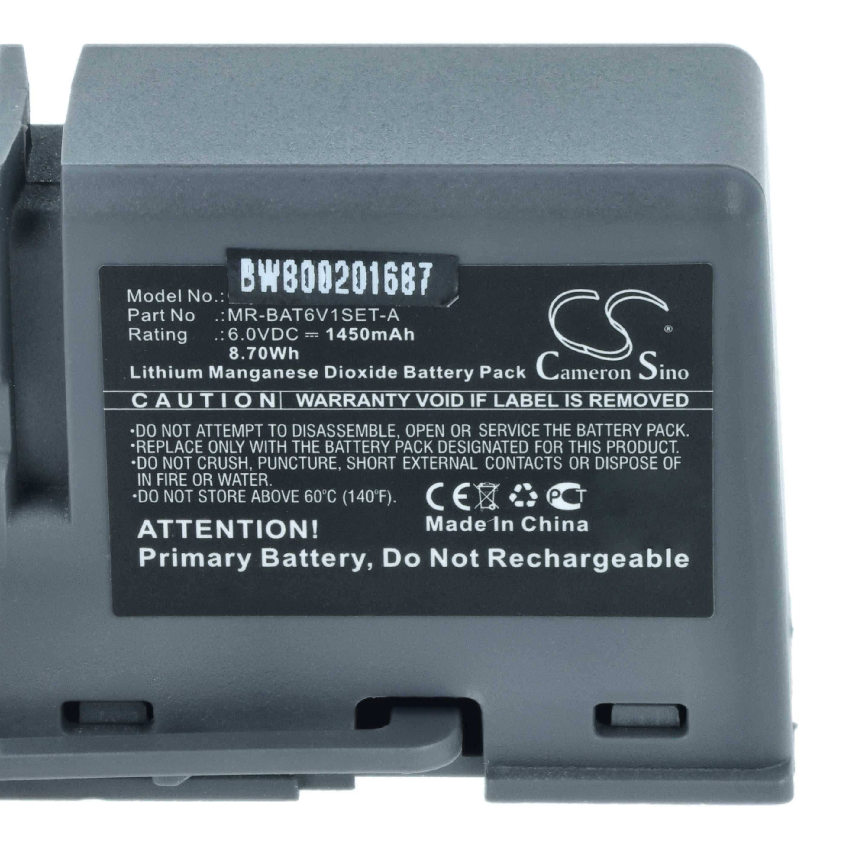 vhbw Batterie kompatibel mit Mitsubishi MR-BAT6V1SET-A | PLC Programmable Logic Controller (1450mAh, 6V, Li-MnO2)-3