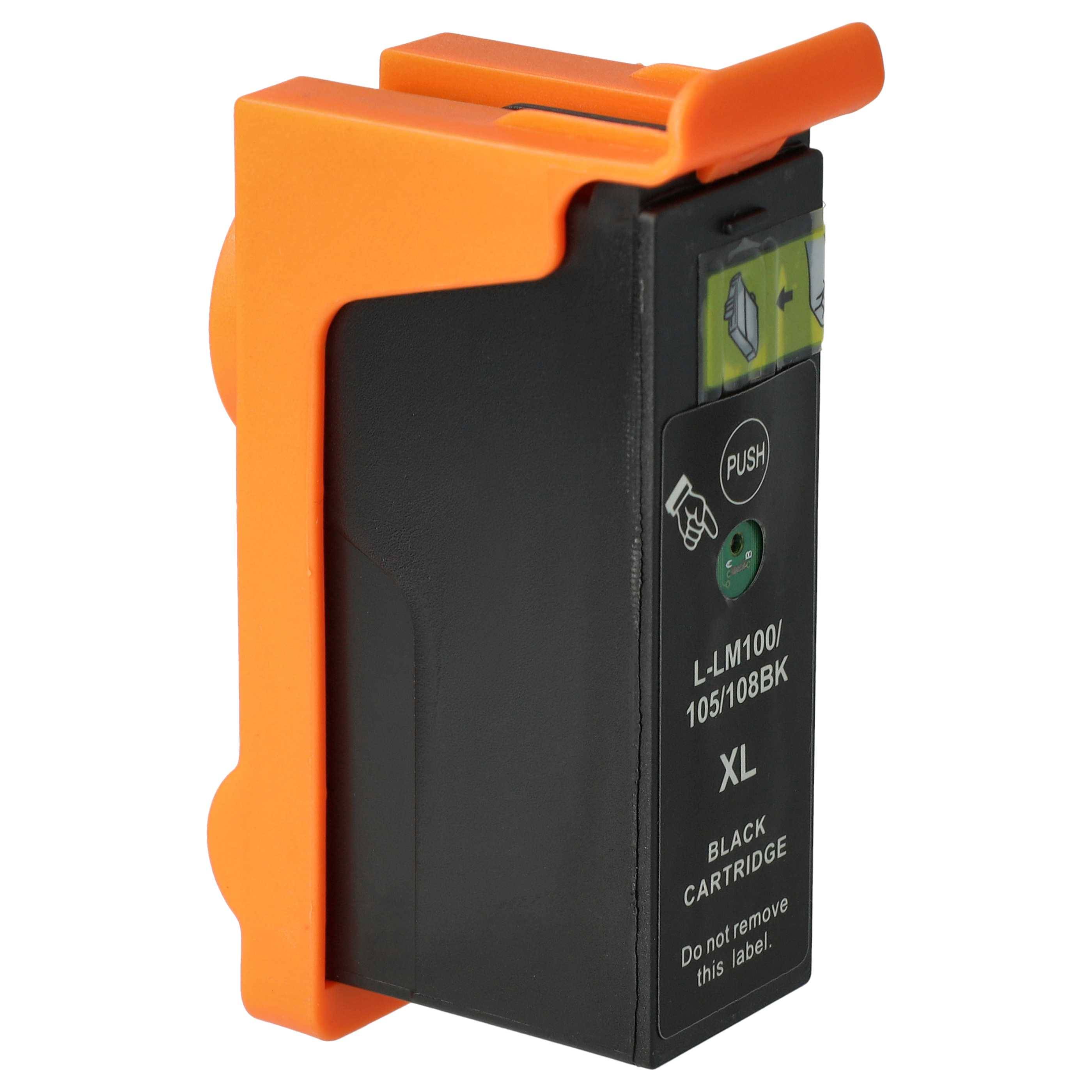 vhbw Tintenpatrone Schwarz kompatibel mit Lexmark Interpret S405 | S408, S402 Drucker (kompatibel, 19ml)-0