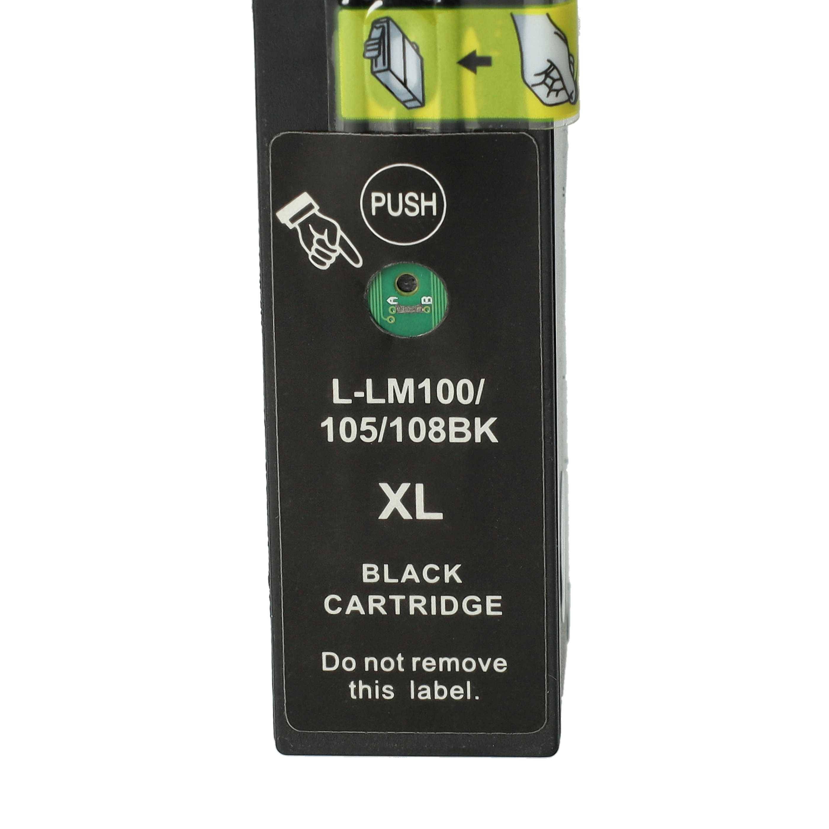 vhbw Tintenpatrone Schwarz kompatibel mit Lexmark Interpret S405 | S408, S402 Drucker (kompatibel, 19ml)-4