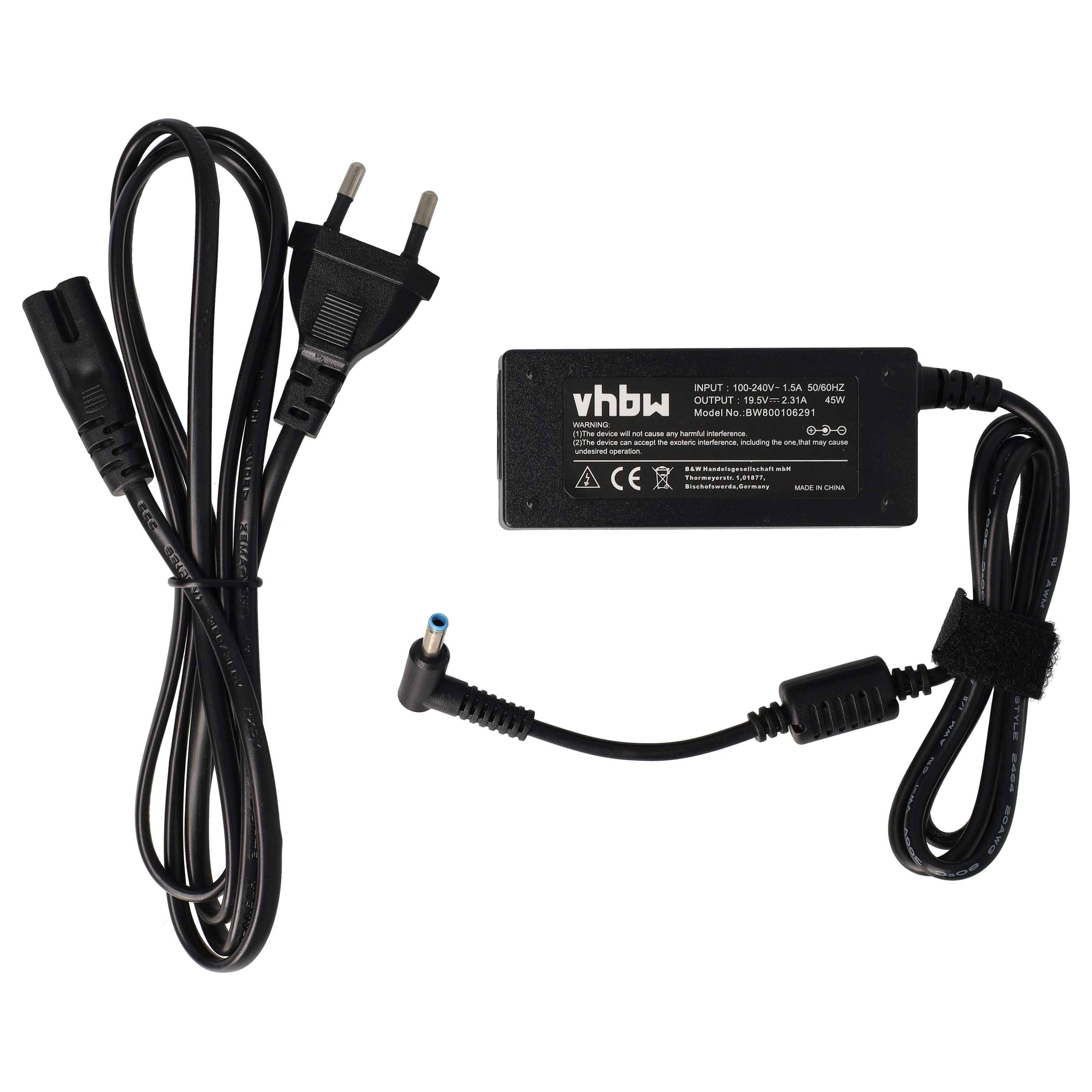 vhbw Netzteil kompatibel mit Dell Latitude 11 5175 | 12 Rugged Extreme 7212, E5450 Notebook, 45 W-0