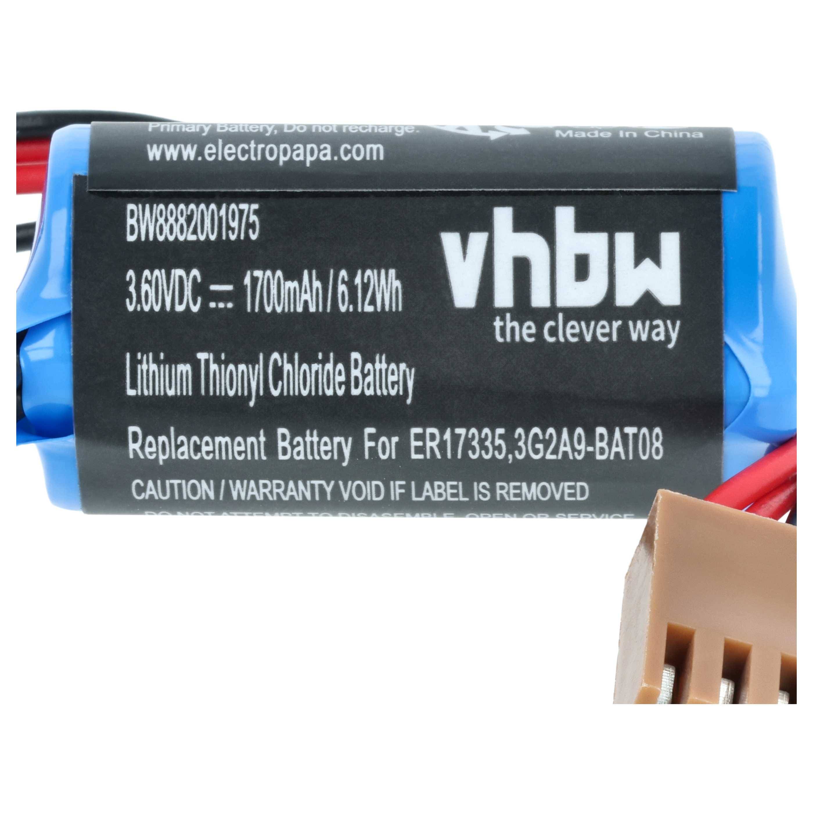 vhbw Batterie kompatibel mit Omron C20PF | C500F, C500, C50K, C28PF, C28P, C40PF, C40P PLC Programmable Logic Controller-3