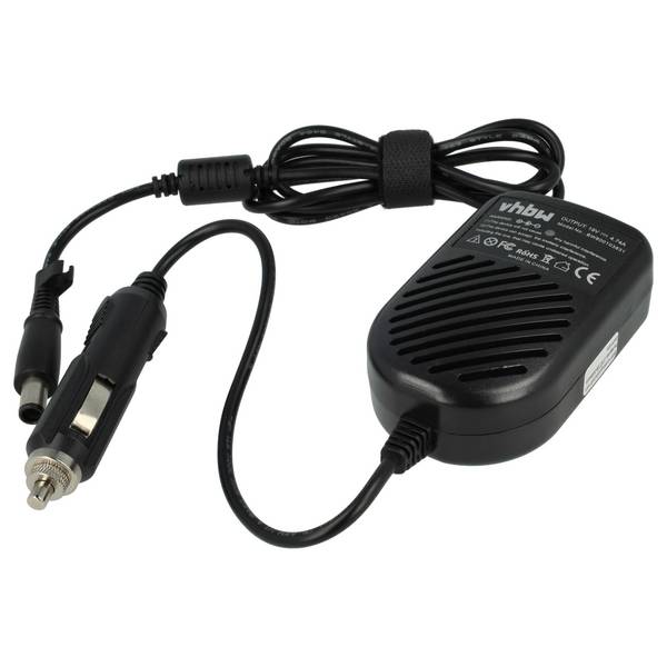 vhbw KFZ-Ladekabel kompatibel mit HP ProBook 6550b | 6555b, 6470b, 6540b, 6545b, 6475b, 6465b Notebook - 12V Ladegerät