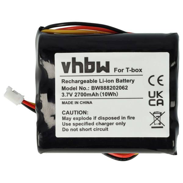 vhbw Akku kompatibel mit tonies Toniebox | Hörspielbox (2700 mAh, 3,7 V, Li-Ion)