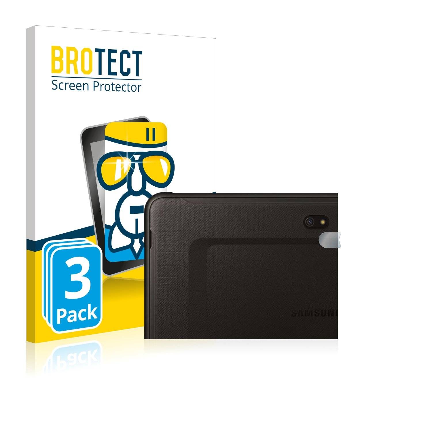 3x BROTECT AirGlass Schutzglas Folie für Samsung Galaxy Tab Active Pro (NUR-0