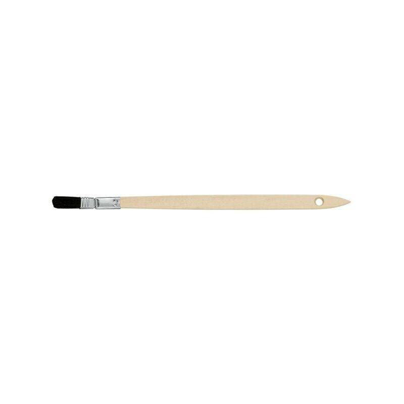WESTEX Plattpinsel schwarze Naturborste, 25 mm, gebogen-0