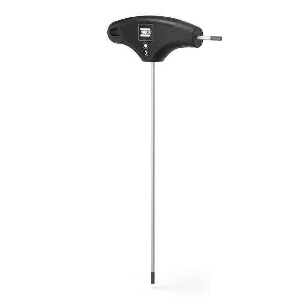 INBUS® Innen-Sechskant Schraubendreher mit T-Griff HybridTouch - Schlüsselweite: 2 mm - Klingenlänge: 125 mm