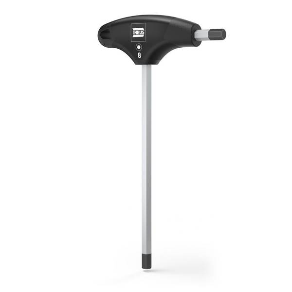 INBUS® Innen-Sechskant Schraubendreher mit T-Griff HybridTouch - Schlüsselweite: 8 mm - Klingenlänge: 175 mm