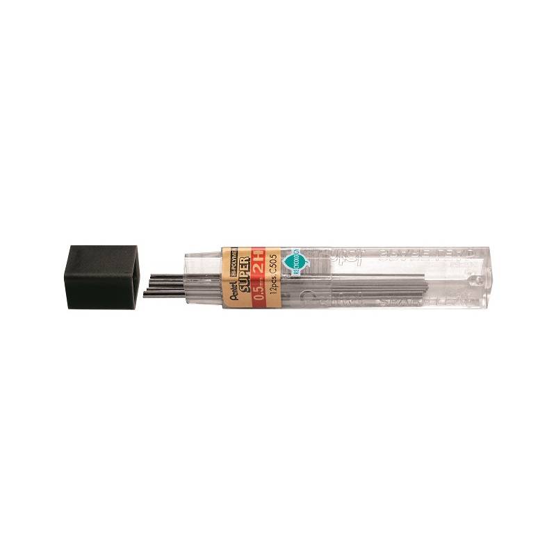 Pentel Druckbleistift-Mine HI-POLYMER SUPER, Härtegrad: 2H-0