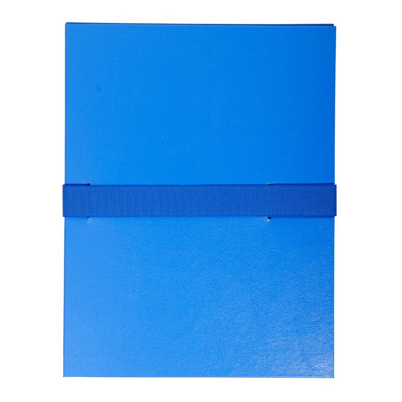 EXACOMPTA Dokumentenmappe mit Klettverschluss, blau-0