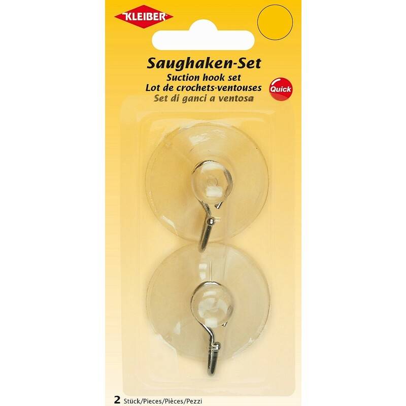 KLEIBER Saughaken, 2er Set, Kunststoff, transparent-0