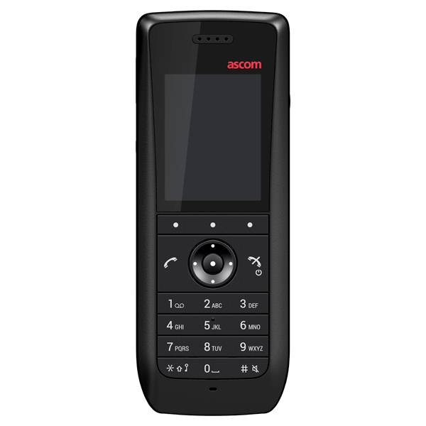 ASCOM d63 Protector - DECT-Handset (2.0 LED-Display | Bluetooth | Breitbandaudio | IP44) - in schwarz-0