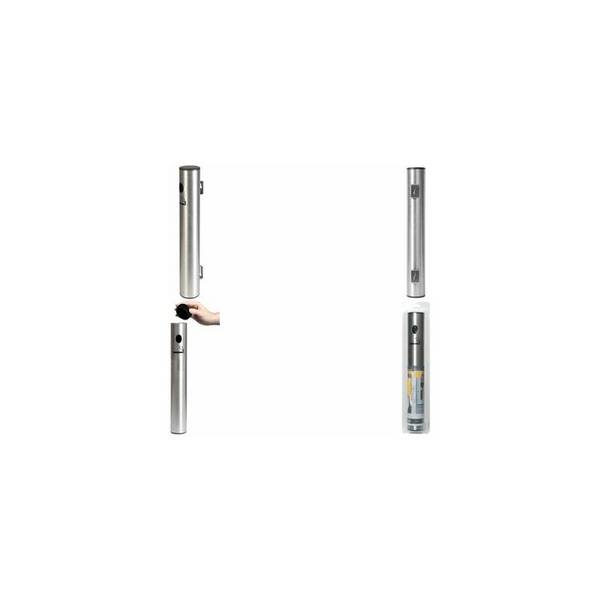 Securit Wandascher, aus Edelstahl, silber (70020295)
