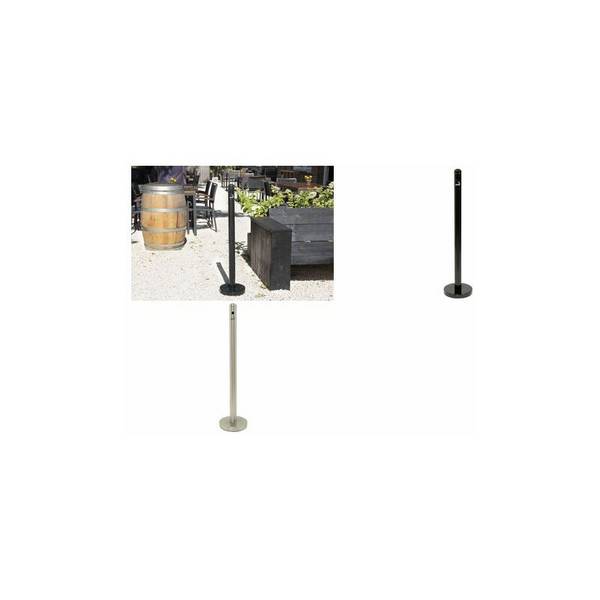 Securit Standaschersystem SMOKER POLE - Pfosten, silber