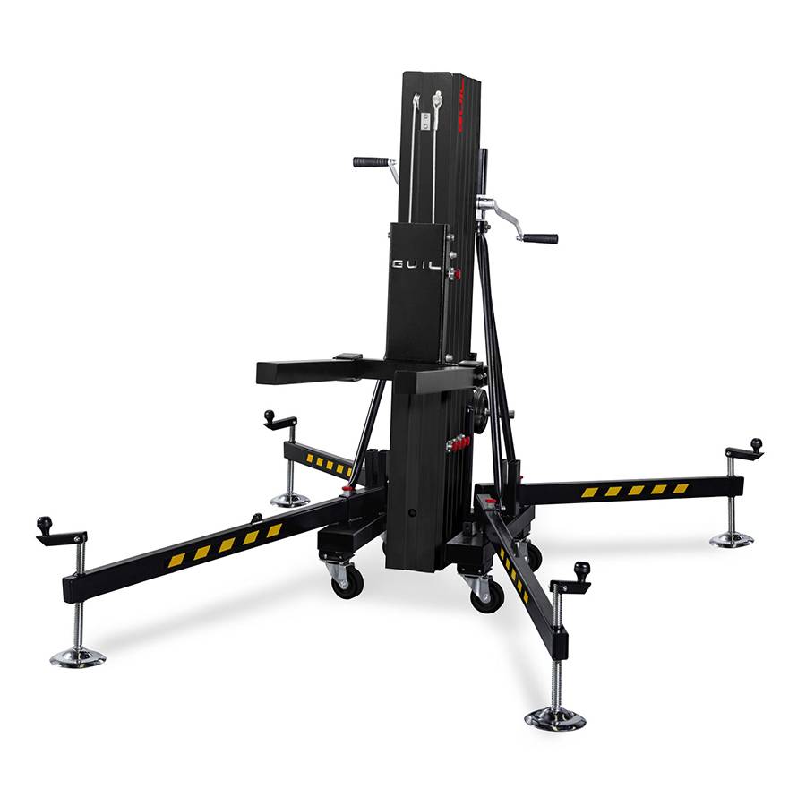GUIL ULK-600XL - Kompakter Gabellift mit Winde (Arbeitshöhe max. 6,00m | Belastbarkeit max. 350kg | Ladehöhe 30cm |-0