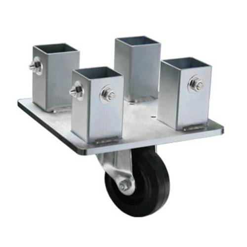 GUIL APR-4/5 - Lenkrollen-Adapter zum Verbinden von vier 50 x 50 mm Standfüßen (geeignet für TM440 | TM440XL | TM300-0