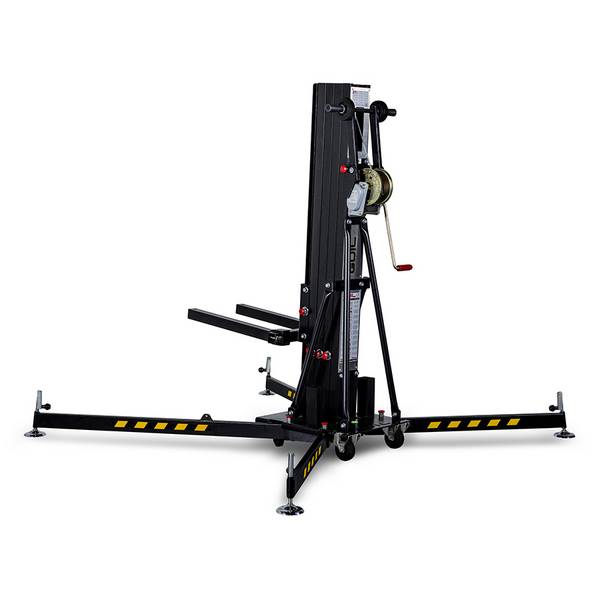 GUIL ULK-400 - Kompakter Gabellift mit Winde (Arbeitshöhe max. 5,00m | Belastbarkeit max. 200kg | Ladehöhe 19cm |