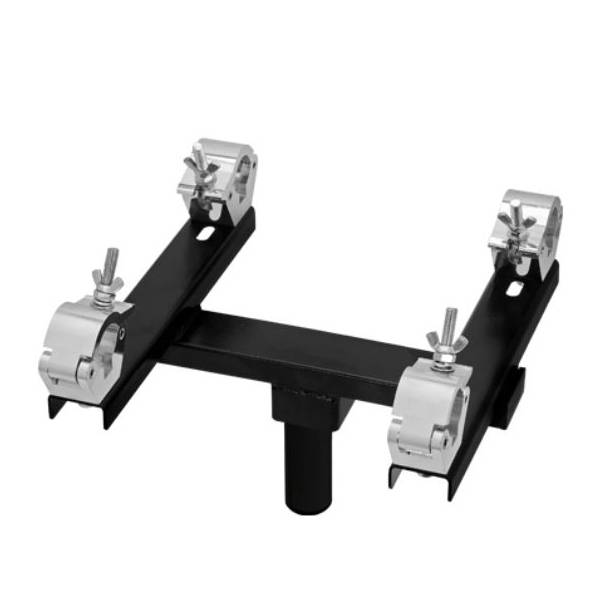 GUIL ADT-15 - Verstellbarer Truss Adapter mit 4 Aluminium Klemmen (geeignet für Traversen von 275 - 415 mm | Spigot Ø 55