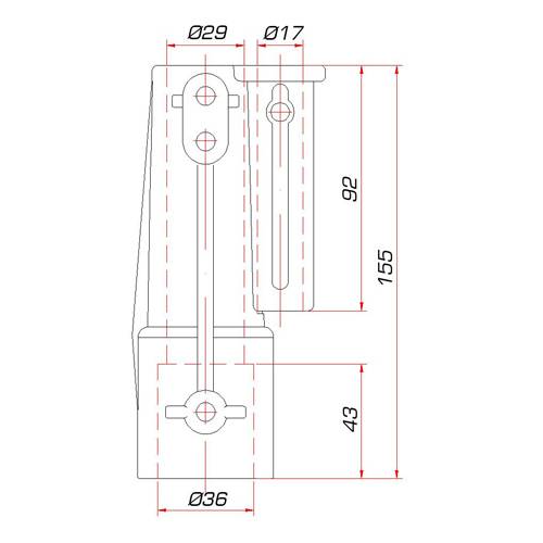 GUIL FC-02 - Stabiles Teleskop 3-Bein-Stativ für Scheinwerfer mit ADT-26 Mehrkopfadapter (Belastbarkeit max. 60 kg |-3