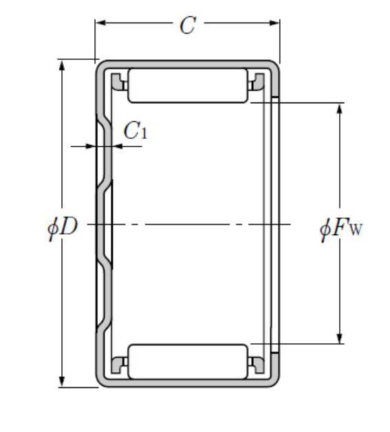 Nadelbüchse BK 1210 NTN 12x16x10 mm-1
