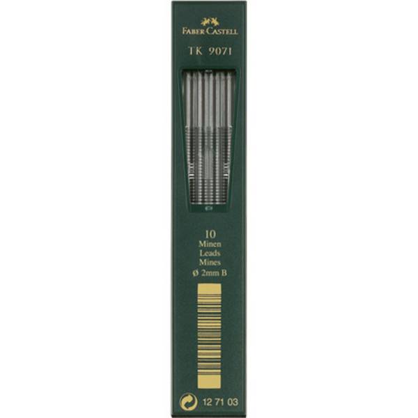 Faber-Castell Fallmine TK 9071 127103 2mm 3B 10 St./Pack.