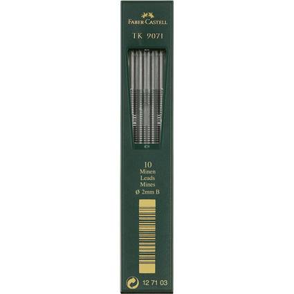 Faber-Castell Fallmine TK 9071 127103 2mm 3B 10 St./Pack.-0