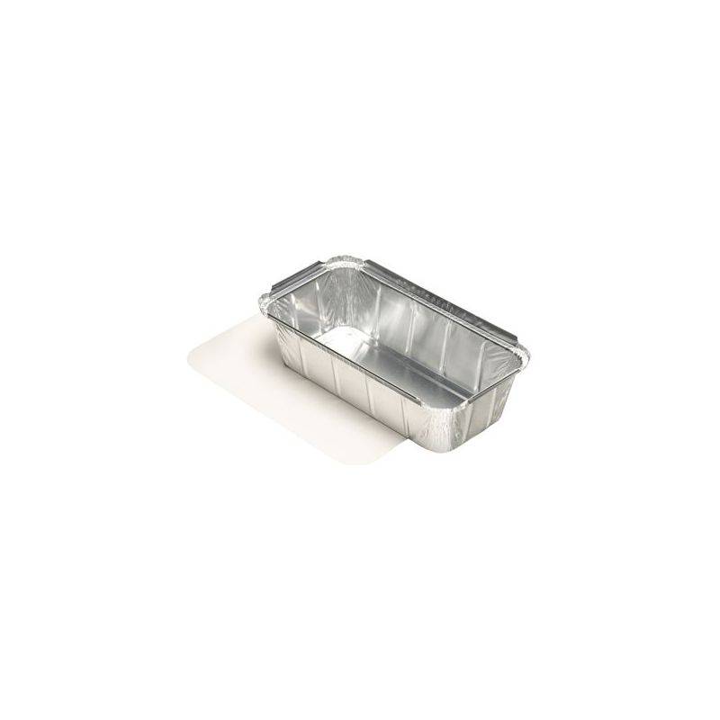 PAPSTAR Aluminium-Schale eckig, mit Deckel, 1.000 ml-0