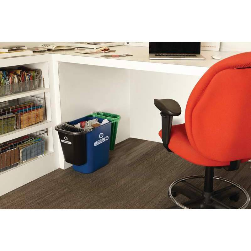 Rubbermaid Zusatzbehälter für Papierkorb, schwarz-0