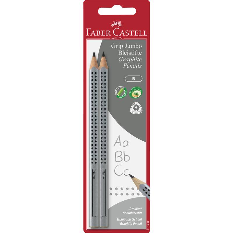 FABER-CASTELL Bleistift Jumbo GRIP, 2er Blisterkarte-0