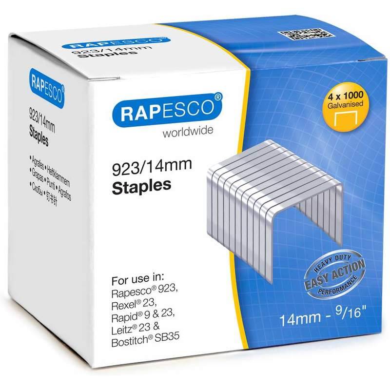 RAPESCO Heftklammern 923/14, verzinkt, 4.000 Stück-0