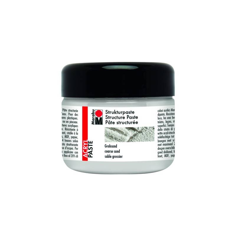 Marabu Acryl-Strukturpaste, 225 ml, grobsand