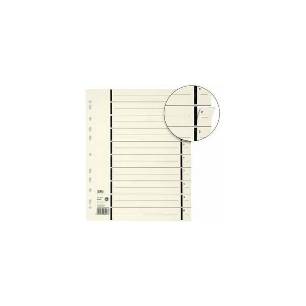 OXFORD Trennblätter 1-10 chamois - 1 Pack = 100 Stück 400004671