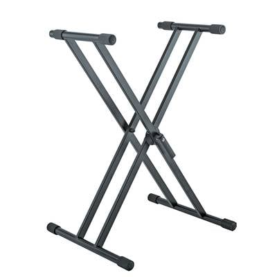 KOENIG & MEYER Keyboardständer "Rick" (doppelstrebiger X-Ständer | Höhe 594 - 946 mm | Auflagentiefe 350 mm | max. 50