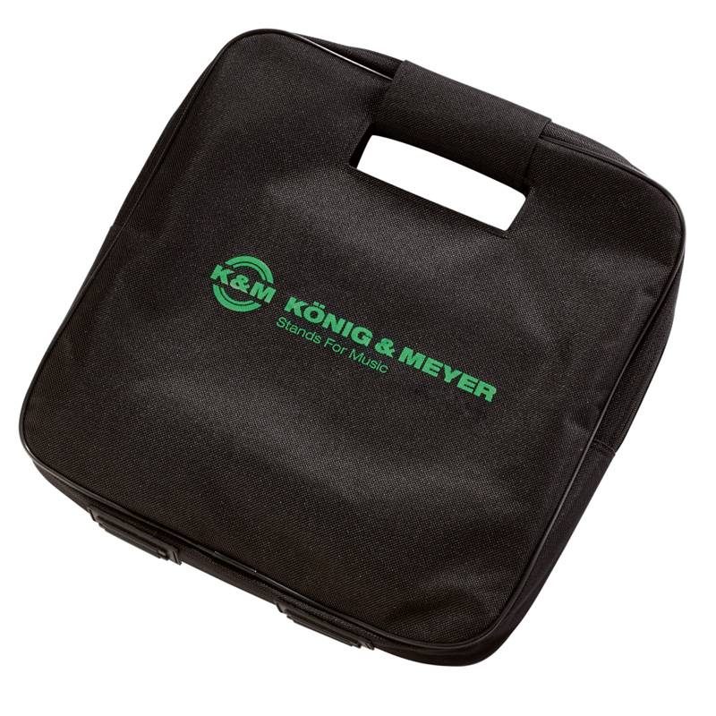 KOENIG & MEYER Tragetasche aus reißfestem Nylongewebe für Sockelplatte 26703 (Maße 420 x 420 x 30 mm) - in schwarz-0