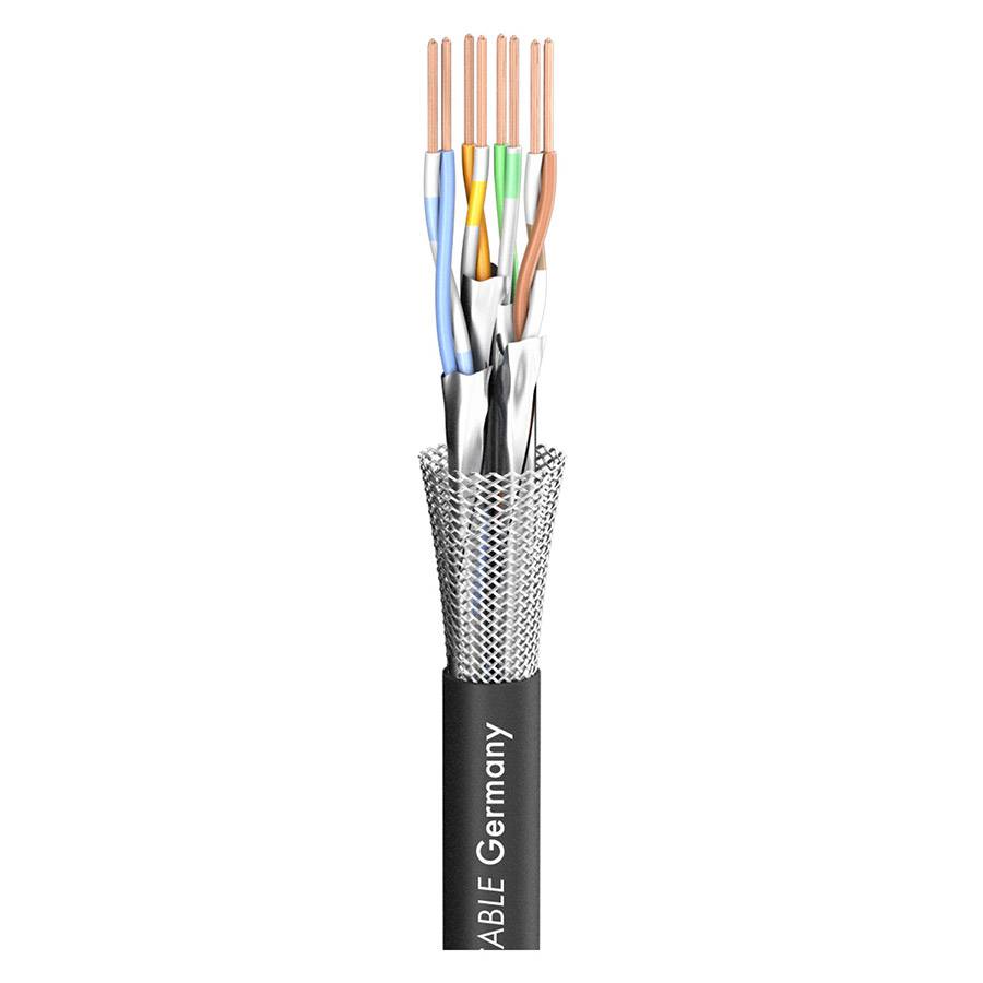 SOMMER CABLE Netzwerkkabel SC-Mercator CAT.7 PUR (4 x 2 x 0,14mm² | PUR Ø 6,50 mm | METERWARE) - in schwarz-0