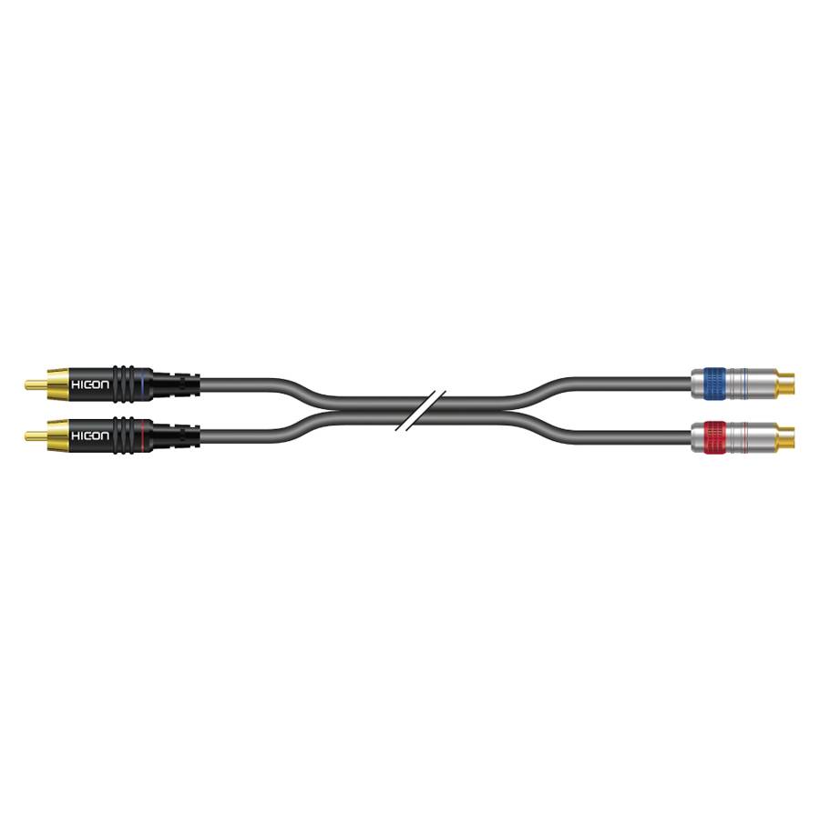 SOMMER CABLE SC-Onyx - RCA-Cinch-Patchkabel unsymmetrisch (1 x 0,25mm² | RCA-Cinch male / RCA-Cinch female | HICON |-0