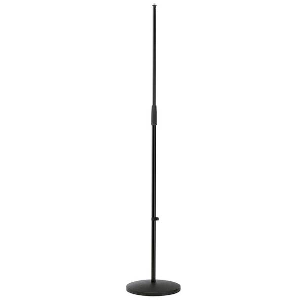 KOENIG & MEYER Mikrofonstativ mit trittschalldämpfendem Guss-Rundsockel (3/8" Gewindeanschluss | Höhe 870 - 1.575 mm) -
