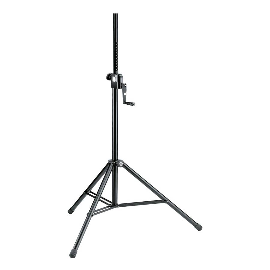 KOENIG & MEYER Boxenstativ mit Kurbelgetriebe und Drucktaste (höhenverstellbar 1.385 - 2.180mm | max. 50kg) - in schwarz-0