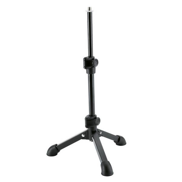 KOENIG & MEYER Tischstativ mit 3/8" Gewindeanschluss (höhenverstellbar 230 - 430mm | ø 250 mm) - in schwarz