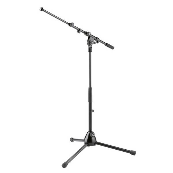 KOENIG & MEYER Mikrofonstativ - Extrem niedrige Ausführung (ausziehbar 425 - 725 mm | 3/8" Gewindeanschluss | Höhe 280