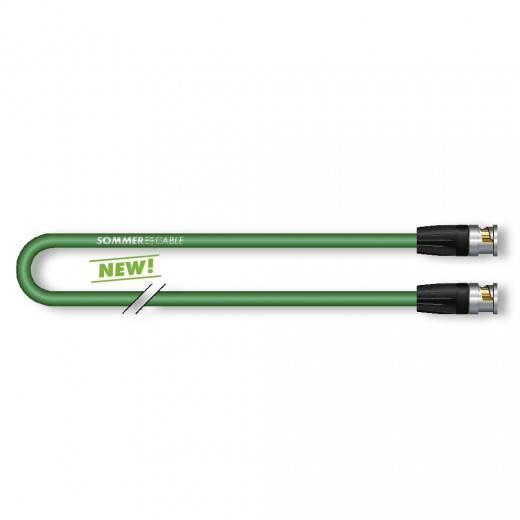 Sommer Cable VTGR-0050-GN-SW Video Anschlusskabel [1x BNC-Stecker - 1x BNC-Stecker] 0.50 m Grün-0